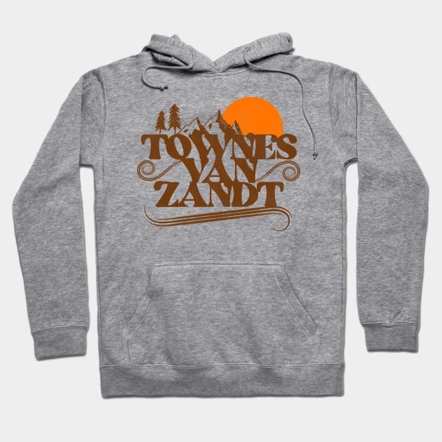 Townes Van Zandt Rising Sun Hoodie by darklordpug